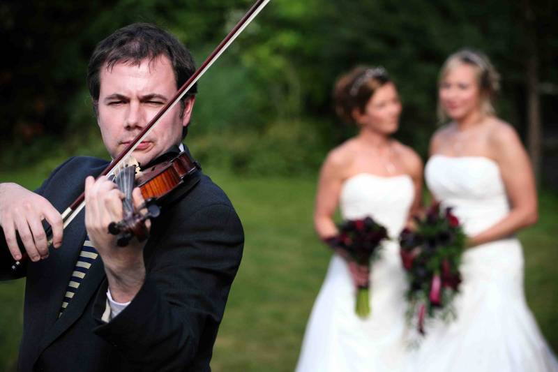 Violinist with brides